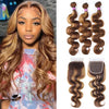 4/27 Highlight Body Wave 3 Bundles With 5x5 Lace Closure