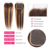 4/27 Highlight Straight Bundles WIth 5x5 Lace Closure