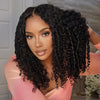 Raw Burmese Curly Half Wig With Spiral Curly Ends Flip Over Quick Weave Glueless Install Human Hair Wig