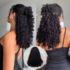 Raw Burmese Curly Half Wig With Spiral Curly Ends Flip Over Quick Weave Glueless Install Human Hair Wig