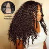 Raw Burmese Curly Half Wig With Spiral Curly Ends Flip Over Quick Weave Glueless Install Human Hair Wig