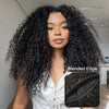 Raw Burmese Curly Half Wig With Spiral Curly Ends Flip Over Quick Weave Glueless Install Human Hair Wig