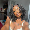 Shoulder Length Wear Go Water Wave Bouncy Curls Pre Cut 6x5 Lace Glueless Wig