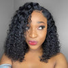 air cap wig side part curly bob wig glueless wig - uprettyhair