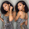 air cap wig side part curly bob wig glueless wig - uprettyhair