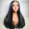 Double Drawn Blunt Cut Straight Glueless Wig Pre Cut 6x5 HD Lace Shoulder Length Wig