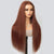 copper brown straight body wave glueless wig - uprettyhair