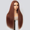 copper brown straight body wave glueless wig - uprettyhair