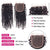 upretty hair curly hair 3 bundles with 5x5 hd lace closure
