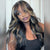 curtain bangs highlight body wave glueless wig