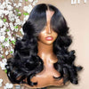 Curtain Bangs Face-Framing Body Wave 6x5 HD Lace Glueless Wig Pre Cut Lace Human Hair Wigs-uprettyhair