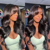 Curtain Bangs Face-Framing Body Wave 6x5 HD Lace Glueless Wig Pre Cut Lace Human Hair Wigs-uprettyhair