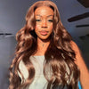 Straight And Body Wave #4 Dark Brown Glueless 6x5 13x4 HD Lace Front Wigs