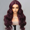 Dark Burgundy 99J Human Hair Body Wave Glueless 13x4 HD Lace Frontal Wig
