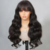 Body Wave Glueless Wig With Bangs Pre Cut 6x5 HD Lace Wear Go Wig