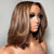 honey blonde highlight layer cut glueless bob wig - uprettyhair