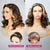 Highlight Short Loose Body Wave Wig With Skunk Stripe Pre Cut HD Lace Glueless Bob Wig