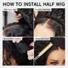 bouncy deep glueless half wig - uprettyhair