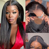 Wear And Go Kinky Straight 6x5 Pre Cut HD Lace Glueless Wig Pre Bleached Knots-uprettyhair