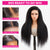 Wear And Go Kinky Straight 6x5 Pre Cut HD Lace Glueless Wig Pre Bleached Knots