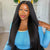 Wear And Go Kinky Straight 6x5 Pre Cut HD Lace Glueless Wig Pre Bleached Knots