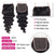 upretty hair loose deep wave 3 bundles with 5x5 HD lace closure