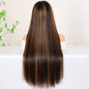 Pre Cut 5x6 HD Lace Ombre Brown Highlight Wear & Go Straight Body Wave Glueless Wig - uprettyhair