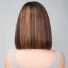 Ombre Highlight Straight Glueless Bob Wig Pre Cut 6x5 HD Lace Pre-bleached Knots