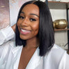 pre bleached knots straight glueless bob wig