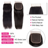 straight human hair bundles with 5x5 hd lace closure