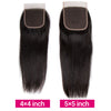 straight human hair bundles with 5x5 hd lace closure