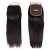 Straight 5x5 Lace Closure Natural Black Color Brazilian Human Virgin Hair