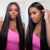 Pull Go Drawstring Straight Hair 13x6 Parting Max Full Frontal HD Lace Glueless Wig Pre Bleached Knots