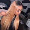 Ombre Honey Blonde Wear Go Wig Pre Cut 6x5 HD Lace Straight And Body Wave Glueless Wigs