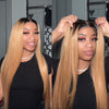 Ombre Honey Blonde Wear Go Wig Pre Cut 6x5 HD Lace Straight And Body Wave Glueless Wigs