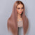 ombre ash pink straight human hair glueless wig - uprettyhair