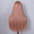 ombre ash pink straight human hair glueless wig - uprettyhair