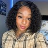 Pre-style Customized Curly Wear Go Bob Wig 9x6 HD Lace Parting Max Wig Bleached Knots - uprettyhair