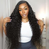 pre bleached knots water wave glueless wig
