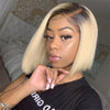 blonde ombre lace front bob wig - uprettyhair