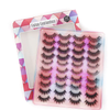 5D Mink Eyelashes 20 Pairs Soft Handmade Fluffy Wispy Long Thick Black Lashes