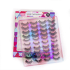 5D Mink Eyelashes 20 Pairs Soft Handmade Fluffy Wispy Long Thick Black Lashes
