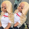 613 Blonde Body Wave 13x4 Lace Front Wig Pre-Plucked Hairline With Baby Hair - uprettyhair