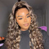 balayage highlight loose deep wave hd lace wig