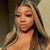 balayage highlight straight hair lace wig