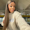 balayage highlight straight hair lace wig