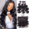 10A Grade Brazilian Body Wave 3 Bundles With Lace Frontal for Full Head - uprettyhair