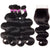 Virgin Human Hair Bundles Brazilian Body wave 4 Bundles With Lace Closure - uprettyhair