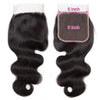 Brazilian Body Wave 5x5 Lace Closure Natural Black Color Brazilian Human Hair - uprettyhair