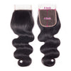 Body Wave 4x4 Lace Closure Free Part Middle Part Three Part Closure - uprettyhair